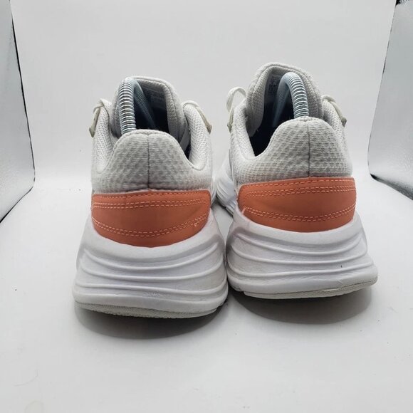 ADIDAS Galaxy 6 women's Size 8 White Grey Orange Running Shoes HP2428 EUC - Picture 5 of 7